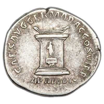 Ancient Rome AD 112-114 Plotina AR Denarius Coin RIC #733 3.45g 19mm