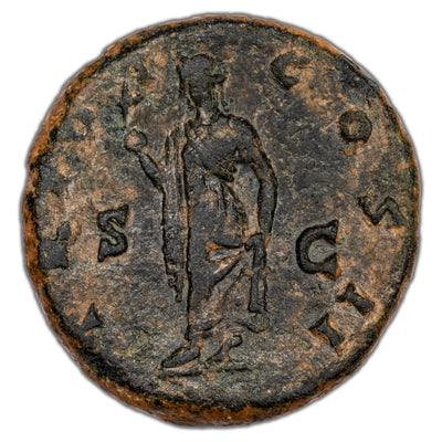 Ancient Rome AD 136-138 Aelius AE As Coin RIC #1067 12.71g 26mm