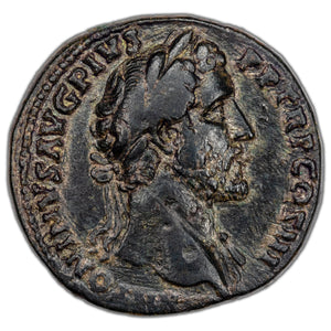 SOLD Ancient Rome AD 143 Antoninus Pius AE Sestertius Coin RIC #716 24.79g 31mm