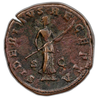 SOLD Ancient Rome AD 175-76 Faustina II AE Sestertius Coin RIC #1715 26.16 30mm