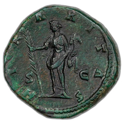 SOLD Ancient Rome AD 161-64 Faustina II AE Sestertius Coin RIC #1642 27.94 32mm