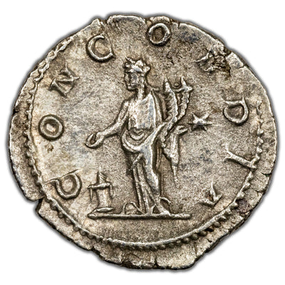 SOLD Ancient Rome AD 220 Aquilia Severa AR Denarius Coin RIC #226 2.66g