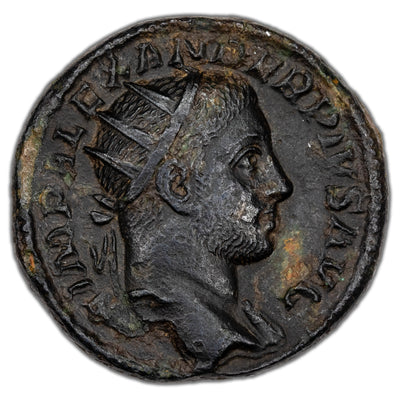Ancient Rome AD 232 Severus Alexander AE Dupondius Coin RIC #643 11.36g 25mm