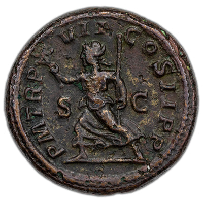 Ancient Rome AD 228 Severus Alexander AE As Coin RIC #480 11.03g 26mm