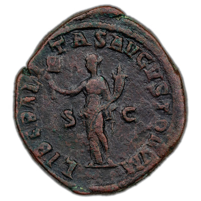 SOLD Ancient Rome AD 238 Pupienus AE Sestertius Coin RIC #14 22.64g 33mm