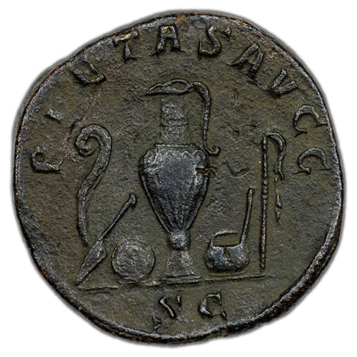 Ancient Rome AD 238 Gordian III AE Sestertius Coin RIC #3 20.06g 30mm