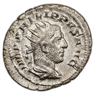 Ancient Rome AD 248 Philip I AR Antoninianus Coin RIC #21 4.35g 23mm