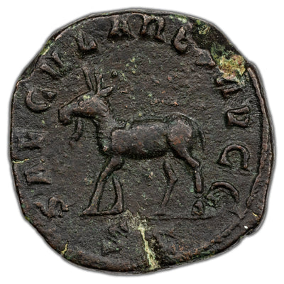 Ancient Rome AD 244 Philip II AE Sestertius Coin RIC #264a 17.73g