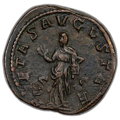 SOLD Ancient Rome AD 249 Otacilia Severa AE Sestertius Coin RIC #208a 18.94g 30mm