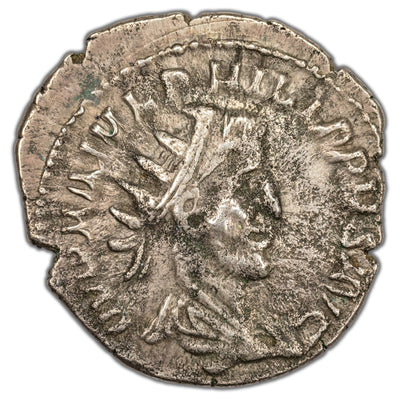 Ancient Rome AD 3rd-5th Cent. Philip I Barbarous Radiate Silvered Antoninianus 5.28g