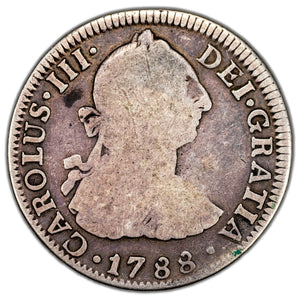 SOLD Mexico 1788 Mo-FM 2 Reales Silver Coin