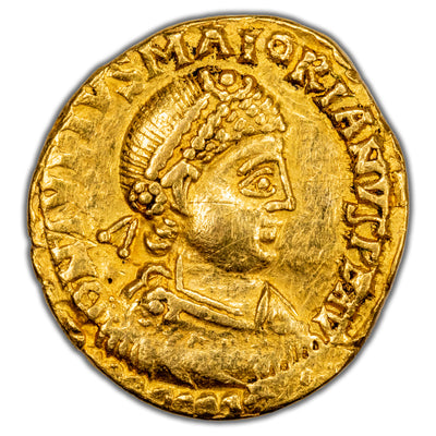 Ancient Rome AD 457-61 Majorian AV Tremissis Gold Coin RIC #2611 1.42g