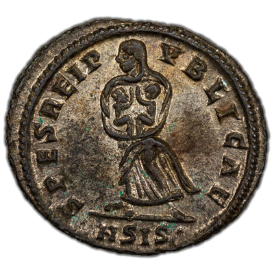 Ancient Rome AD 325-6 Fausta AE Follis Coin RIC #481 3.61g