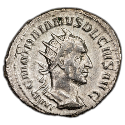 SOLD Ancient Rome AD 249-50 Trajan Decius AR Antoninianus Coin RIC #11b 3.2g 23mm