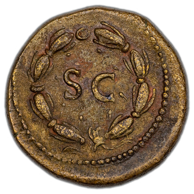 Ancient Rome AD 74 Vespasian AE As Coin RIC #1565 6.59g 22mm