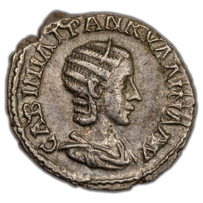 Ancient Rome Provincial Cappadocia AD 241 Tranquillina AR Drachm Coin Sydenham 617aa