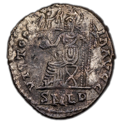 Ancient Rome AD 411-13 Jovinus AR Siliqua Coin RSC #4 RIC #1711 1.55g 16mm