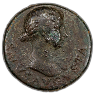 SOLD Ancient Rome 22-3 AD Livia AE Dupondius Coin RIC #47 14.4g 28mm