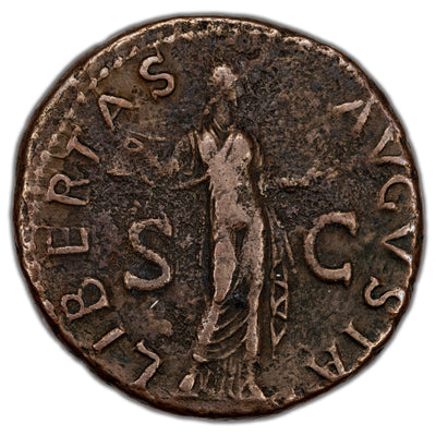 Ancient Rome 50-54 AD Claudius AE As Coin RIC #113 11.44g