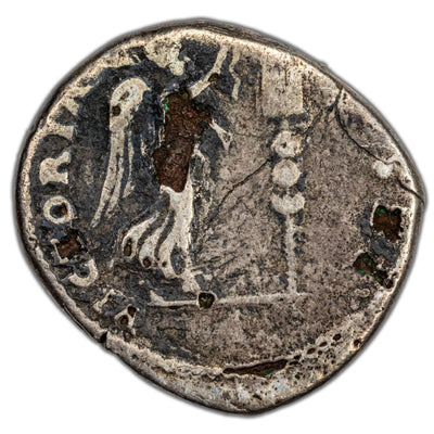 Ancient Rome AD 72-3 Vespasian Fouree Denarius Coin RIC #362