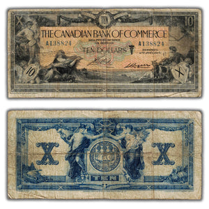 SOLD $10 1917 Canadian Bank of Commerce Canada Chartered Note #16-04-12a