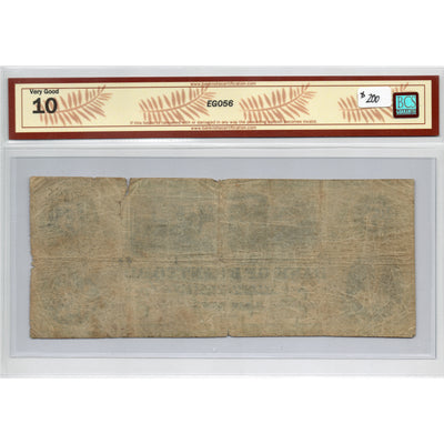 SOLD $5 1859 Bank of Brantford Chartered Note #40-10-04-08 - BCS VG-10