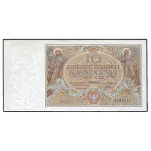 SOLD Poland 1929 10 Złotych Note P-69
