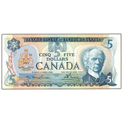 $5 1979 Bank of Canada Note Lawson-Bouey BC-53a - AU/UNC