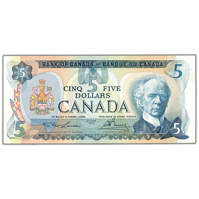 $5 1979 Bank of Canada Note Lawson-Bouey BC-53a - AU/UNC