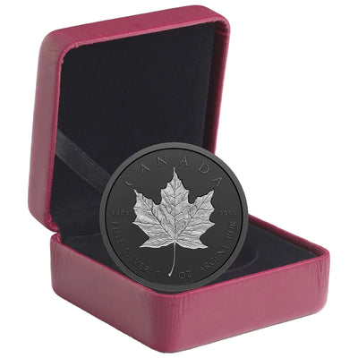 Canada 2020 $20 Rhodium-Playted Incuse 1oz .9999 Maple Leaf Silver Coin