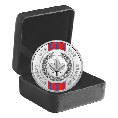 Canada 2022 $20 50th Anniversary of the Medal of Bravery Fine Silver Coin
