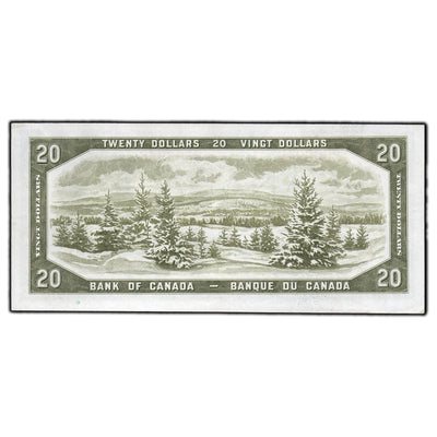 SOLD $20 1954 Bank of Canada Note Devil Face C/E Prefix BC-33b - EF