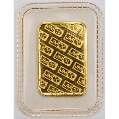 SOLD Johnson Matthey JM 1 Gram .9999 Gold Bar Sealed
