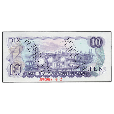 SOLD $10 1971 Bank of Canada Specimen Note BC-49aS - UNC