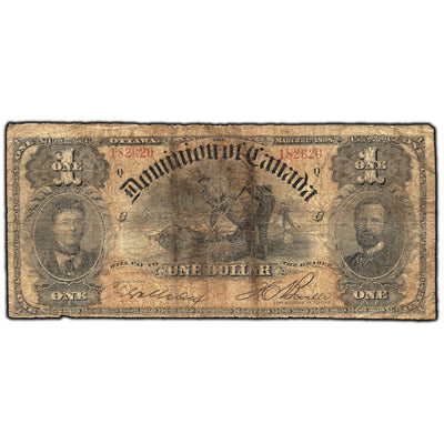 SOLD $1 1898 Dominion of Canada Note Series Q DC-13c - Circulated