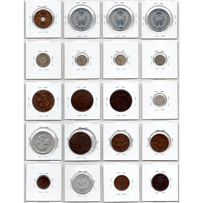 SOLD Lot of 20 World Coins Djibouti-Germany - Catalogue $149 - 35% OFF!