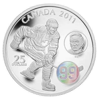 Canada 2011 $25 Wayne & Walter Gretzky Fine Silver Coin - Scruffy Sleave
