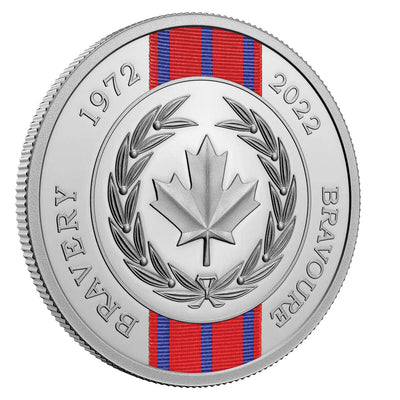 Canada 2022 $20 50th Anniversary of the Medal of Bravery Fine Silver Coin