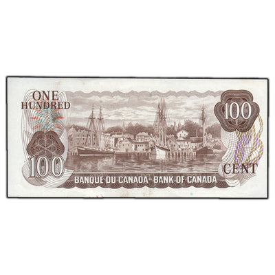 SOLD $100 1975 Bank of Canada Note Lawson-Bouey JA Prefix BC-52a - Choice UNC