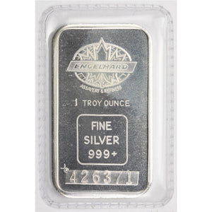 SOLD Engelhard Maple Leaf 1oz .999 Fine Silver Bar Sealed