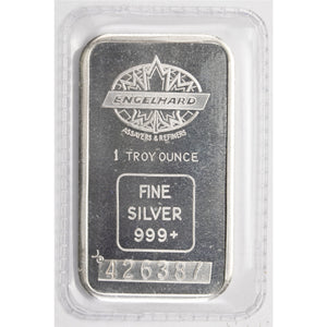 SOLD Engelhard Maple Leaf 1oz .999 Fine Silver Bar Sealed