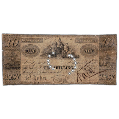 Benjamin Smith 1835 10 Shillings Scrip Note - Filler