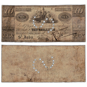 Benjamin Smith 1835 10 Shillings Scrip Note - Filler