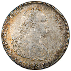 Bolivia 1792 PTS PR 8 Reales Silver Coin