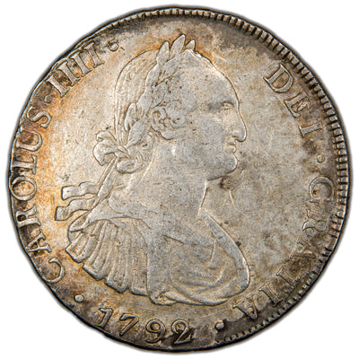 Bolivia 1792 PTS PR 8 Reales Silver Coin