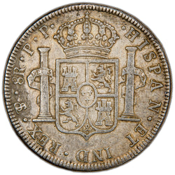 Bolivia 1801 PTS PJ 8 Reales Silver Coin