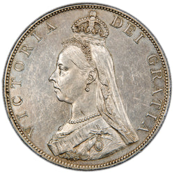 Great Britain 1887 Double Florin Silver Coin