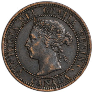 SOLD Canada 1898-H 1 Large Cent Coin - VF/EF