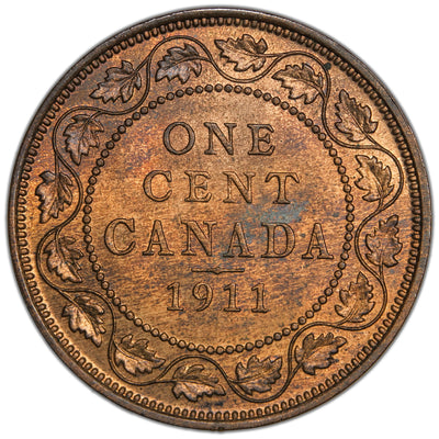 Canada 1911 1 Large Cent Coin - Choice Uncirculated