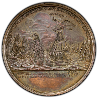 SOLD United States 1813-Dated Oliver H. Perry Battle of Lake Erie 59mm Medal